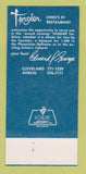 Matchbook Cover - Tangier Restaurant Akron OH 30 Strk SAMPLE