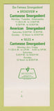 Matchbook Cover Jade Garden Chinese Restaurant Niles Broadview IL 30 Strk SAMPLE