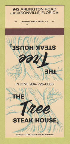 Matchbook Cover - Tree Steak House Jacksonville FL 30 Strk SAMPLE
