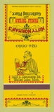 Matchbook Cover - Nifty Norman's Restaurant Walled Lake MI 30 Strk SAMPLE