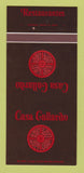 Matchbook Cover - Casa Gallardo Mexican St Louis Chicago Columbus 30 Strk SAMPLE