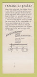 Matchbook Cover - Marco Polo Italian Restaurant St Paul? MN 30 Strk SAMPLE