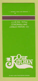 Matchbook Cover - Our Kitchen San Francisco CA 30 Strk SAMPLE