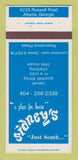 Matchbook Cover - Sidney's Restaurant Atlanta GA 30 Strk SAMPLE