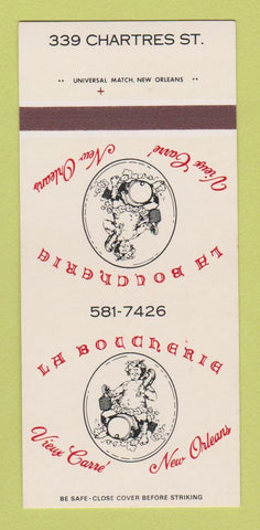 Matchbook Cover - La Boucherie New Orleans LA 30 Strk SAMPLE