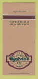 Matchbook Cover - Ogelvie's Bar Grill Denver? Colorado 30 Strk SAMPLE