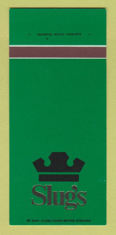 Matchbook Cover - Slug's Rib Charlotte NC Myrtle Beach SC 30 Strk SAMPLE