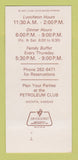 Matchbook Cover - Petroleum Club of Wichita KS 30 Strk SAMPLE