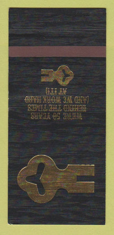 Matchbook Cover - Gaslight Club Chicago Washington DC St Louis 30 Strk SAMPLE