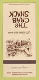 Matchbook Cover - The Crab Shack New Castle DE 30 Strk SAMPLE