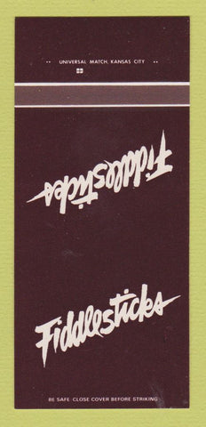 Matchbook Cover - Fiddlesticks Disco Kansas City? MO? 30 Strk SAMPLE