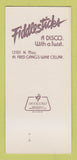 Matchbook Cover - Fiddlesticks Disco Kansas City? MO? 30 Strk SAMPLE