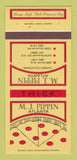 Matchbook Cover - MJ Pippen Pizza Atlanta GA 30 Strk SAMPLE