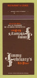 Matchbook Cover - Jimmy February's Rib Place Monroeville PA 30 Strk SAMPLE