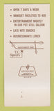 Matchbook Cover - TC Spirit's Restuarant Crystal Lake IL 30 Strk SAMPLE