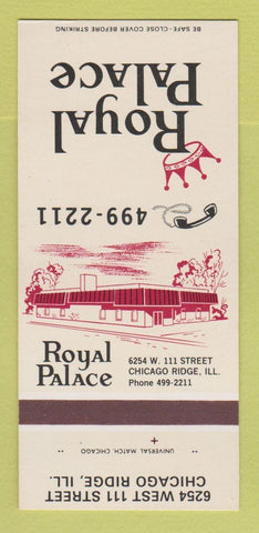 Matchbook Cover - Royal Palace Chicago Ridge IL 30 Strk SAMPLE