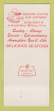 Matchbook Cover - Hungry Farmer Steak House San Antonio TX 30 Strk SAMPLE