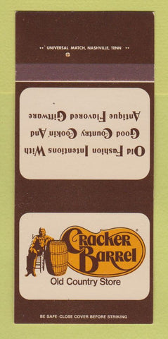 Matchbook Cover - Cracker Barrel Restaurants CHAIN 30 Strk SAMPLE