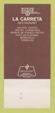 Matchbook Cover - La Carreta Restaurant Miami FL Cuban 30 Strk SAMPLE