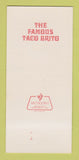 Matchbook Cover - Havana Inn Mexican Food Denver Colorado 30 Strk SAMPLE