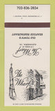 Matchbook Cover - The Wharf Alexandria VA restaurant 30 Strk SAMPLE
