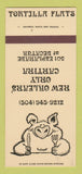 Matchbook Cover - Tortilla Flats New Orleans LA 30 Strk SAMPLE