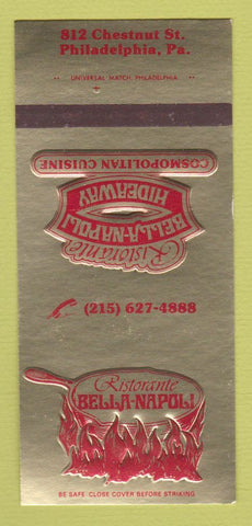Matchbook Cover - Ristorante Bella Napoli Philadelphia PA 30 Strk SAMPLE