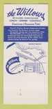 Matchbook Cover - Willows Restaurant Honolulu Hawaii 30 Strk SAMPLE