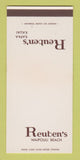 Matchbook Cover - Reuben's Waipouli Beach Kauai Hawaii 30 Strk SAMPLE