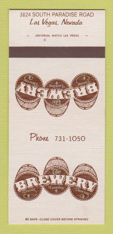 Matchbook Cover - Brewery Restaurant Las Vegas NV 30 Strk SAMPLE