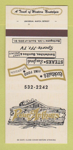 Matchbook Cover - Pour Arthurs Restaurant Wyoming MI 30 Strk SAMPLE