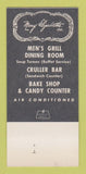 Matchbook Cover - Mary Elizabeth's Restaurant New York City 30 Strk SAMPLE