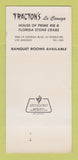 Matchbook Cover - Tracton's House of Prime Rib Los Angeles CA 30 Strk SAMPLE