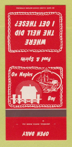 Matchbook Cover - The Dock Naples FL 30 Strk SAMPLE