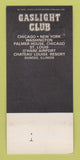 Matchbook Cover - Gaslight Club Chicago Washington DC St Louis 30 Strk SAMPLE