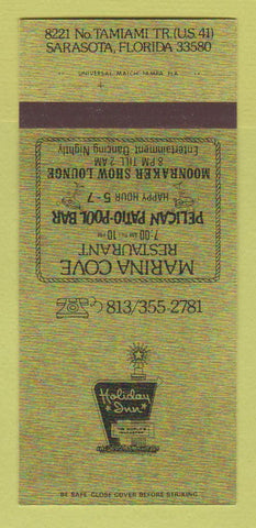 Matchbook Cover - Holiday Inn Marine Cove Sarasota FL 30 Strk SAMPLE