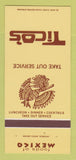 Matchbook Cover Tico's Mexican Restaurant Boulder Denver Colorado 30 Strk SAMPLE