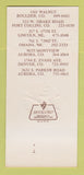 Matchbook Cover Tico's Mexican Restaurant Boulder Denver Colorado 30 Strk SAMPLE