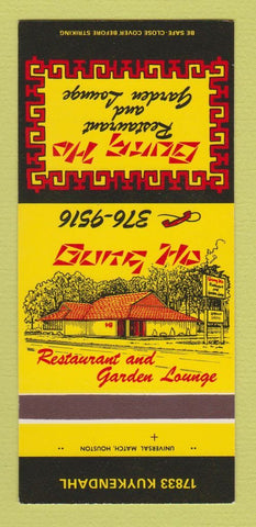 Matchbook Cover - Gung Ho Restaurant Spring TX 30 Strk SAMPLE