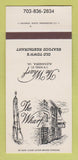 Matchbook Cover - The Wharf Alexandria VA restaurant 30 Strk SAMPLE