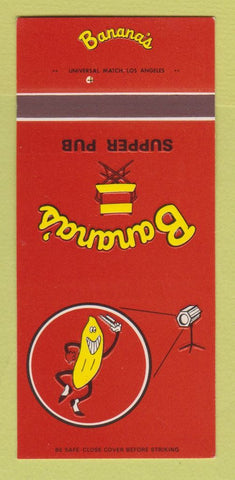 Matchbook Cover - Banana's Supper Pub Ventura CA 30 Strk SAMPLE