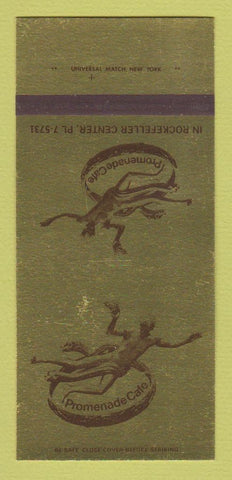 Matchbook Cover - Promenade Cafe New York City Rockefeller Center 30 Strk SAMPLE