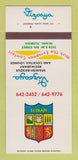 Matchbook Cover - Vizcaya Spanish Restaurant Miami FL 30 Strk SAMPLE