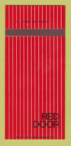 Matchbook Cover - Red Door Pittsburgh PA 30 Strk SAMPLE
