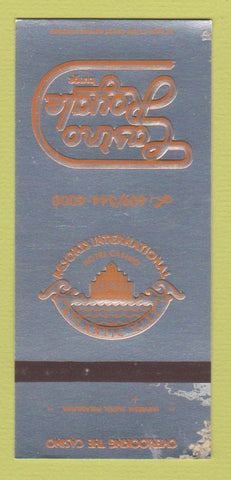 Matchbook Cover - Resorts International Atlantic City NJ WORN 30 Strk SAMPLE