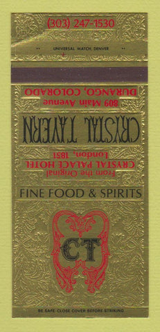 Matchbook Cover - Crystal Tavern Durango Colorado 30 Strk SAMPLE