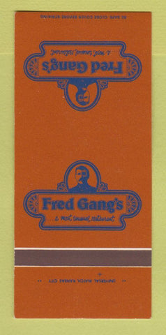 Matchbook Cover - Fred Gang's Restaurant 30 Strk SAMPLE