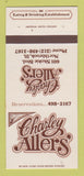 Matchbook Cover - Charley Allers' Northbrook IL restaurant 30 Strk SAMPLE