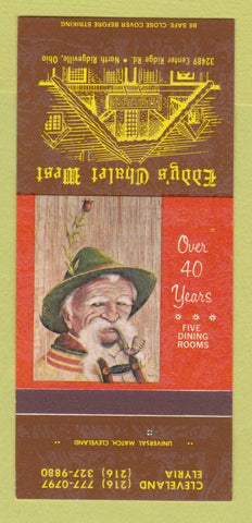 Matchbook Cover - Eddy's Chalet West North Ridgeville OH 30 Strk SAMPLE