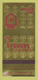 Matchbook Cover - Stevens Steak House Commerce CA WORN 30 Strk SAMPLE